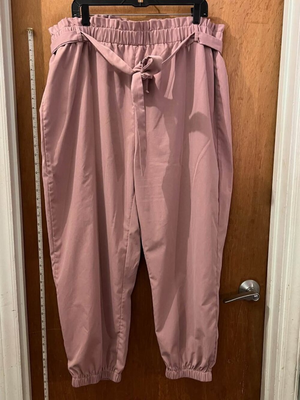 Size 4XL - Shein - Dusty Rose Capri Pants w/Elastic Waist and Ankles - L27"